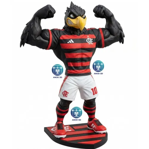 Mascote 3D Flamengo - urubu