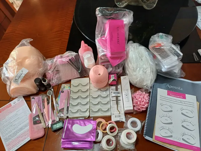 Kit Completo Extensão de Cílios (Lash Designer) - Treino e Atendimento