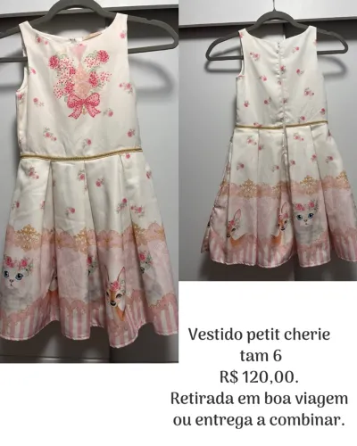 Lindo vestido petit cherie 6 anos