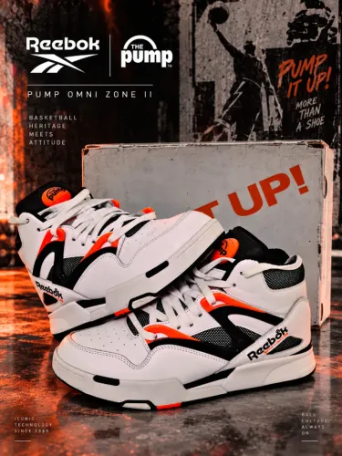 Tenis Reebok Pump Omni Zone II Branco 40 BR Raro