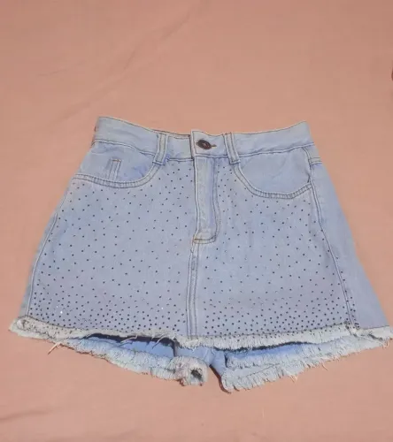 Short saia jeans tamanho 36