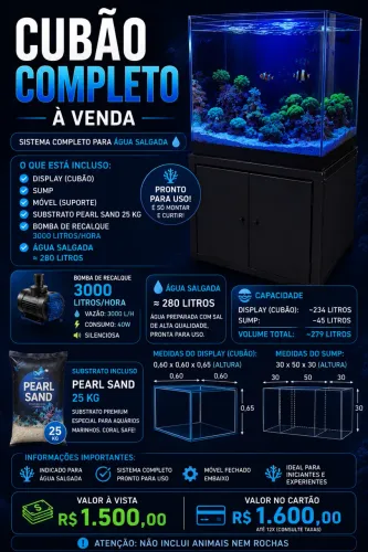 Aquário marinho