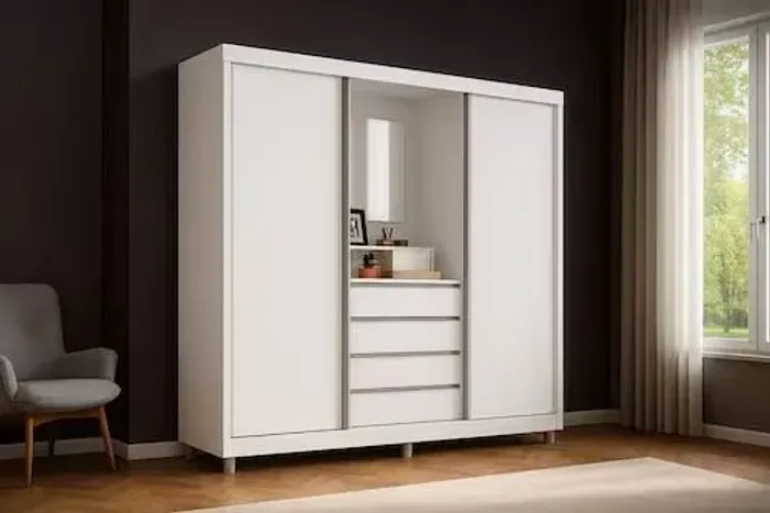 VENDO GUARDA-ROUPA USADO BRANCO