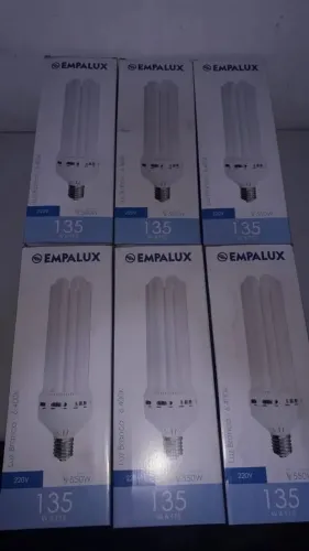 Kit C/6 Lâmpadas Empalux 135w 220v E40 6u Branco Frio