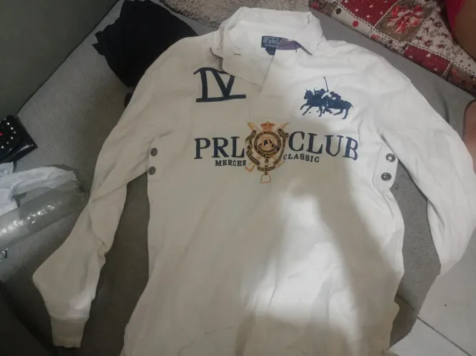 Camisa Polo Ralph Lauren Manga Longa Rara de se ver