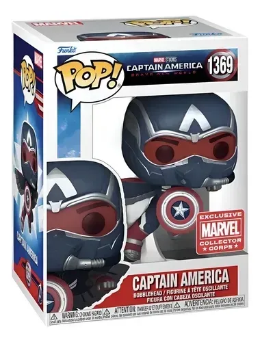 Funko pop do Capitão América exclusivo da Marvel
