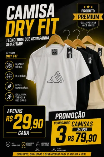 CAMISAS DRY FIT PREMIUM ?