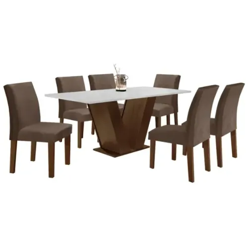 Mesa de jantar 6 cadeiras