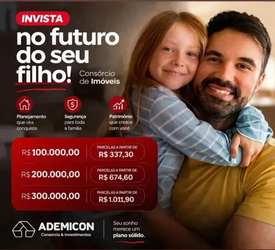 INVISTA NO FUTURO DO SEU FILHO