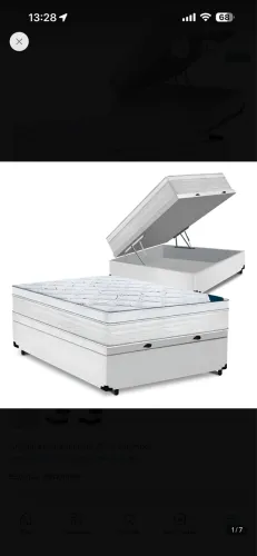 VENDO CAMA BOX CASAL COM BAÚ 