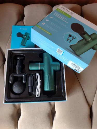 Massageador Muscular Compact Gun Multilaser Saúde