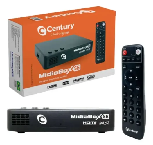 Receptor digital century MidiaBox se Sat hd regional