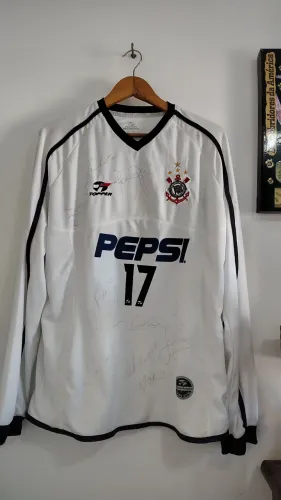 Camisa Corinthians 2001 De jogo - Autografada pelo Elenco 