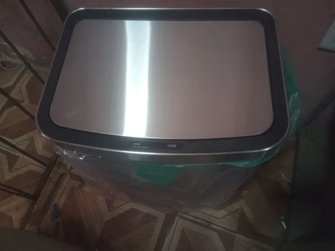 lixeira inox digital 