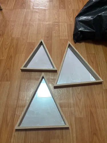 Conjunto de espelhos triangulares