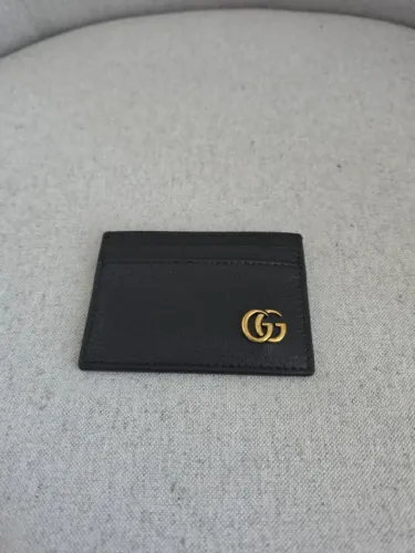 Porta-Cartões Gucci GG Marmont em Couro Legítimo - Linha Italiana Premium