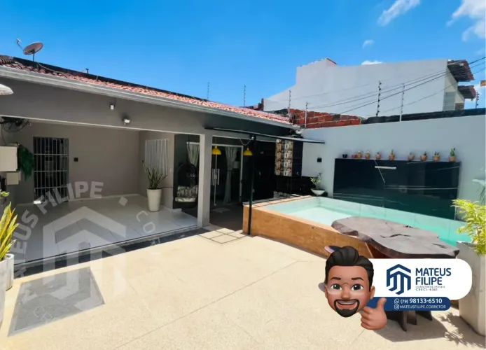 Casa com piscina | PORTEIRA FECHADA - JABOTIANA
