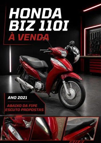 Honda Biz 110I Ano 2021