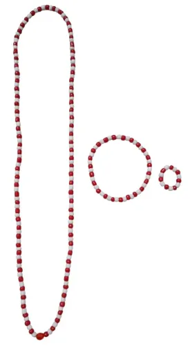 Conjunto Feminino de Joias com Colar 27cm, Pulseira e Anel Elegante
