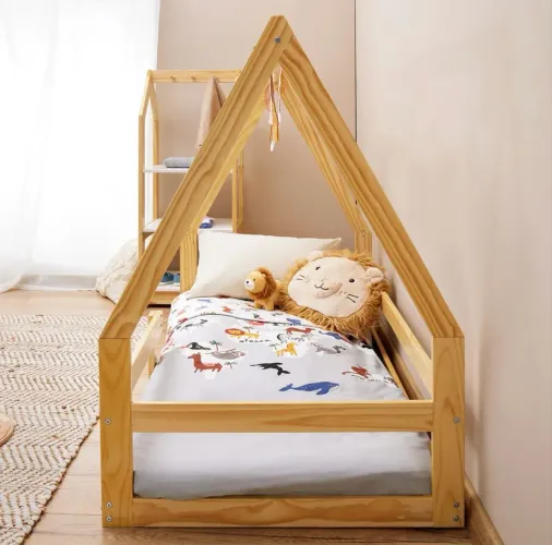 Mini Cama Infantil Montessoriana Casinha De Madeira Wilma Madeira Wilma