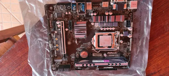 kit placa mae processador e memoria ram