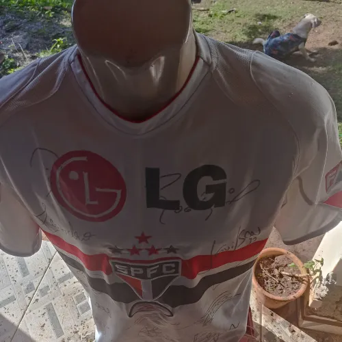 camisa do são Paulo 2006 autografada