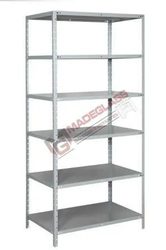 Estante de Aço c/ 40cm de profundidade - c/6 Bandeja c/ Reforço - Nova