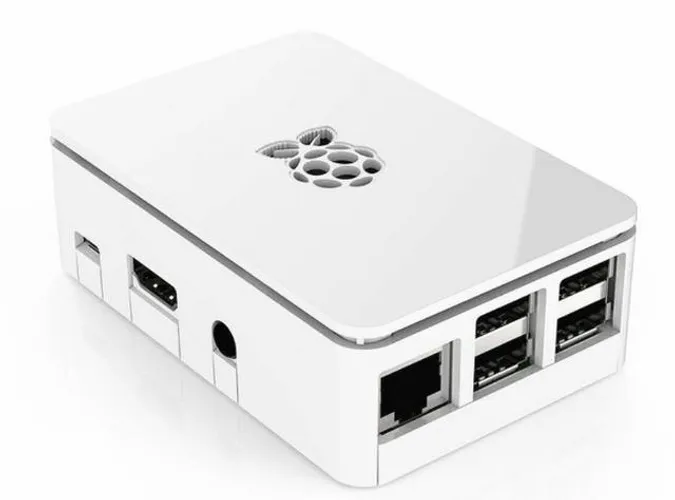COD-CP377 Case Premium Raspberry Pi 3 Model B, B+ Oficial Cor Branca Arduino Automação