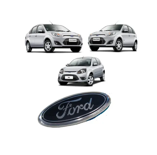 Emblema Grade Mala Ford Fiesta Hatch Sedan 2010/2014 Ecosport dianteiro traseiro