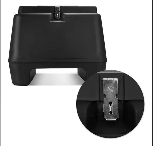 Bau Plastico 80L Preto Injetado Protork (Entrega Grátis)
