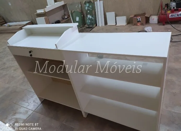 Balcão Caixa + Balcão Vitrine - NOVO - MDF