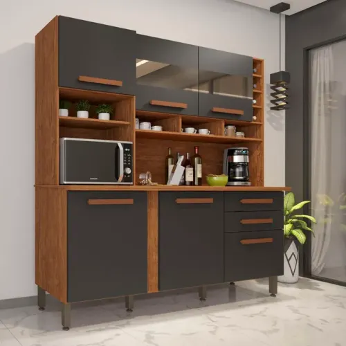 Kit cozinha com puxadores em MDF!! Tt11
