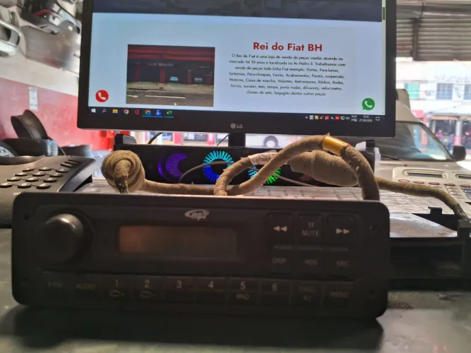 Rádio USB fiat palio uno strada 