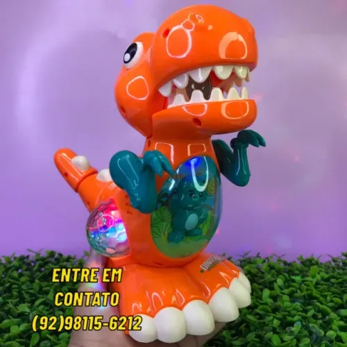 Dinossauro Brinquedo Infantil Anda e Faz Sons-Entregas 9h as 22h
