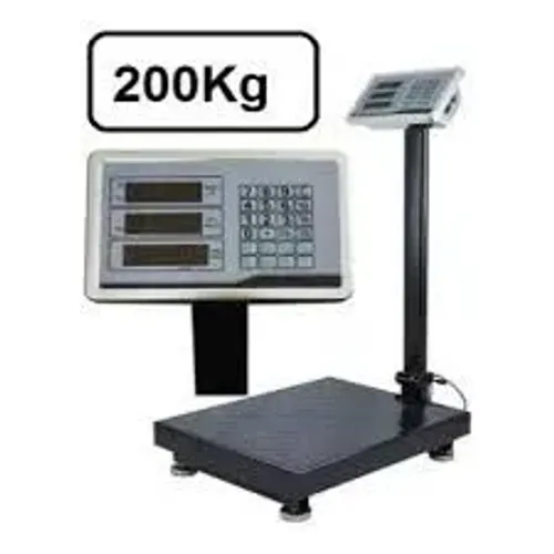 Balança plataforma, com coluna, comercial até 200kg com garantia.