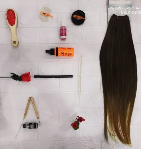 Cabelo Organico 60cm Liso 100g Na Tela Jixian - Cor ( T4-27 Stw )