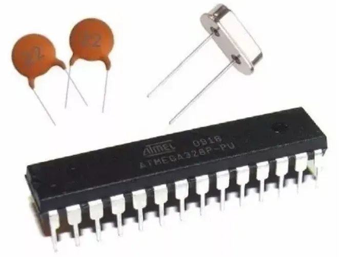 Arduino Atmega328 Bootloader Capacitor E Cristal Arduino Automação COD-AM241