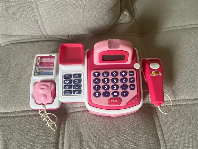 Caixa registradora completa Brinquedo Infantil