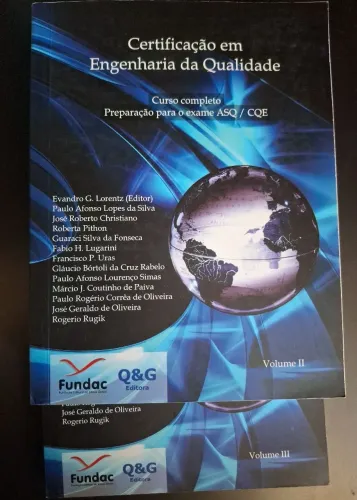 Livros Certificação Engenharia da Qualidade - Vol II e III - ASQ/CQE