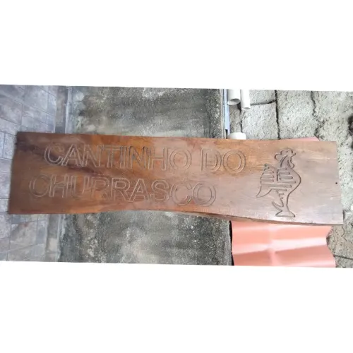 Placa de Madeira Rústica - "Galão da Massa"
