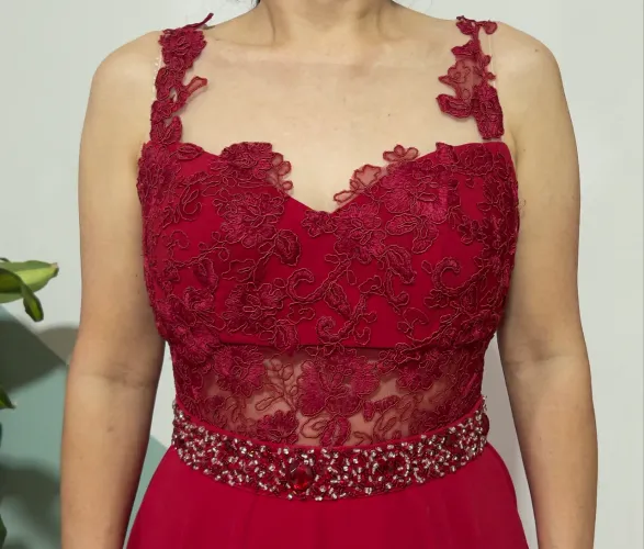 Vestido festa vermelho