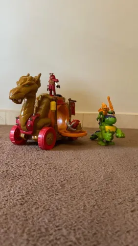 Brinquedos Imaginext Carruagem Dragão Samurai e Dragão Tartaruga