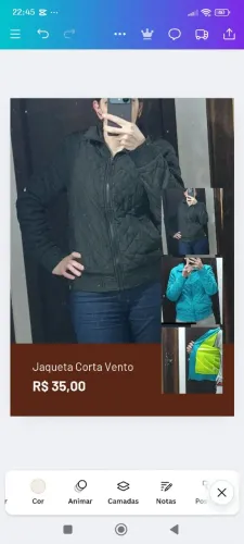 Jaqueta corta vento Feminina