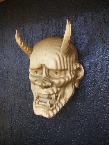 Máscara japonesa Hannya Decoração tattoo tatuagem