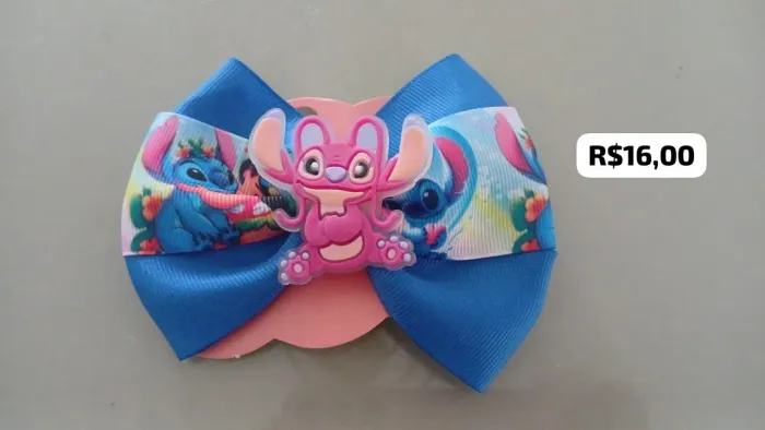 Laço Infantil Stitch