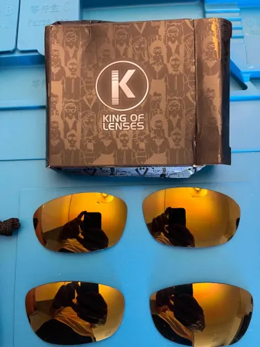 Último par - Lente Gold para Oakley Straight Jacket H - NOVAS!