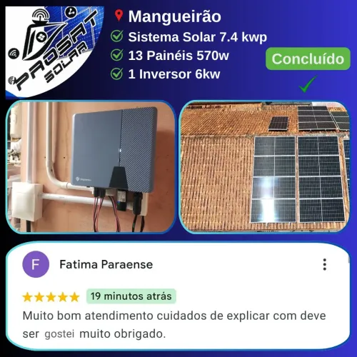 Instalação de Energia Solar | Placa Solar Residencial ou Comercial