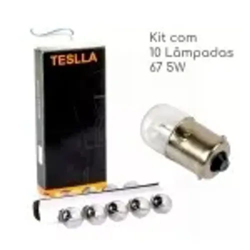 Kit 10 Lâmpada 67 5w 12v Lanterna de Caminhão Carreta 1 Polo