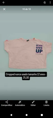 Roupas juvenis tamanho 8 a 12 anos