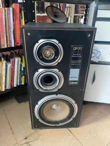 Caixa de Som CP-77 X-Bass sharp antiga auto falante